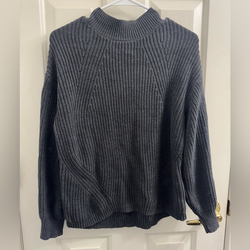 Old Navy Mock neck Gray Women's Sweater in graphite color